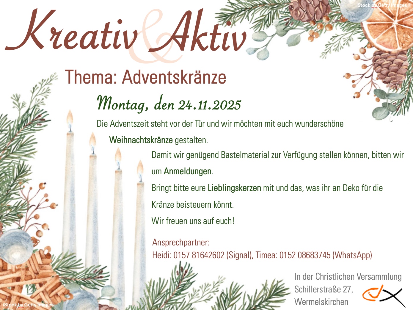 Kreativ-Kreis am 24. November